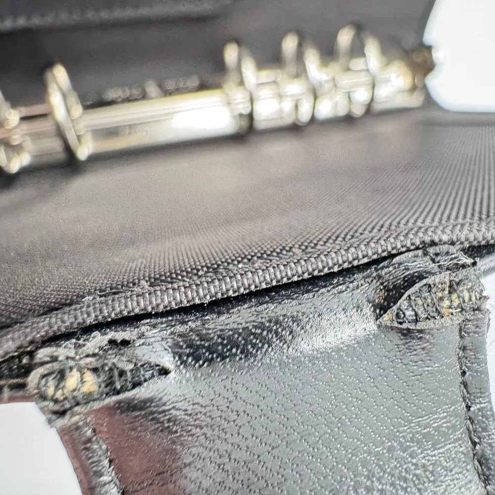 Day-Timer Black Faux Leather Snap-Close Organizer Stitched Compact 6-Ring Binder
